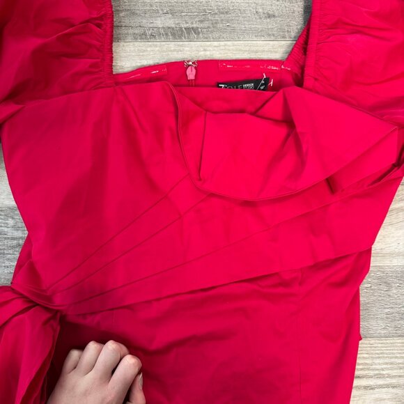 NY & Co red square neck puff sleeve ruffled blouse size XL  L30 - Picture 5 of 10